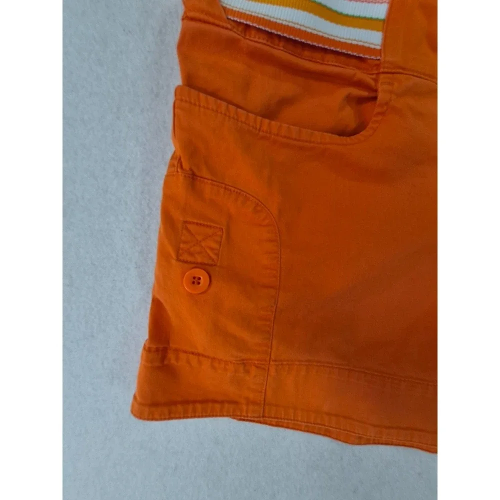 Nike Golf Women's Orange Belted Shorts Size XS Cotton Stretch